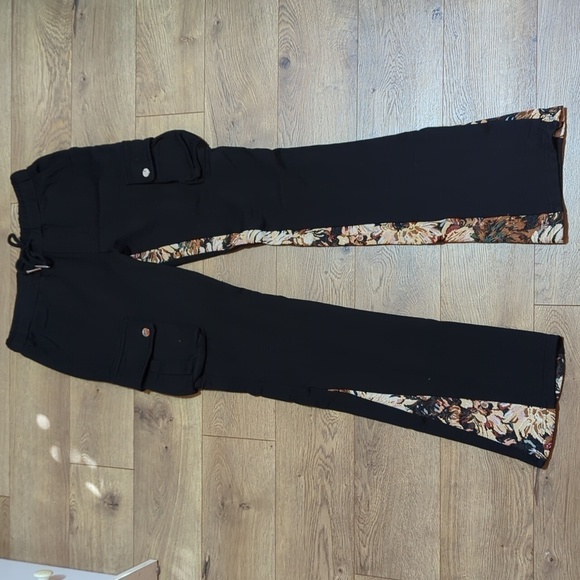 Valabasas Blek le Rat ORANGE MULTI FRENCH TERRY STACKED FLARE JEAN small - Picture 2 of 10